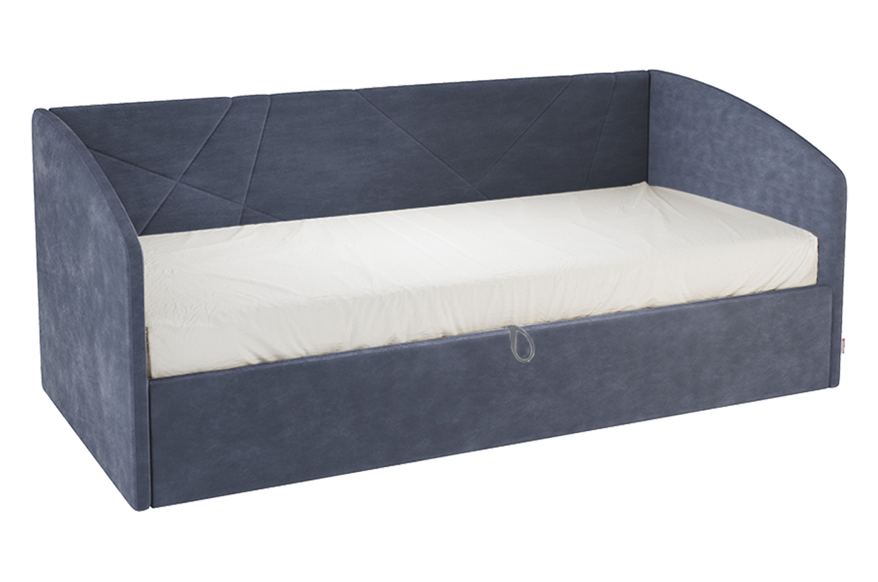 Кровать с подъемным механизмом Квест (Софа) 90х200 см (топаз (велюр))