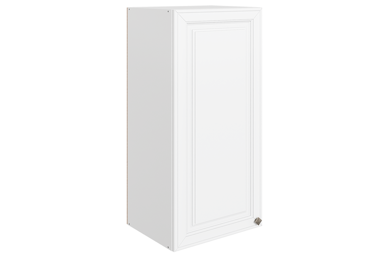 Мишель Шкаф навесной L400 Н900 (1 дв. гл.) (эмаль) (белый/белый)