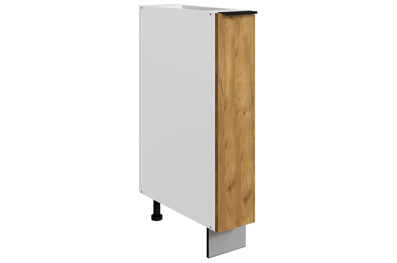 Стоун Шкаф рабочий L150 B500 (1 дв. гл.) (белый/акация светлая)