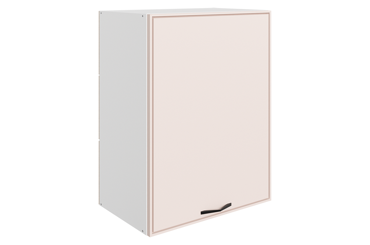 Монако Шкаф навесной L500 Н720 (1 дв. гл.) (белый/айвори матовый)