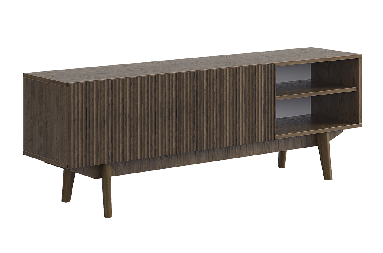 ТВ тумба 150 Мира (дуб гудзон шоколадный)