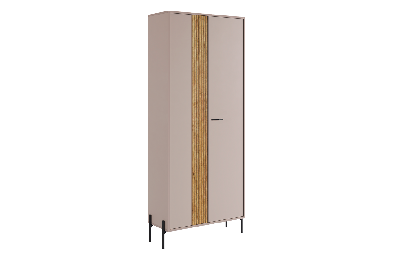 Доминика Шкаф двухдверный (кашемир/дуб крафт золотой)