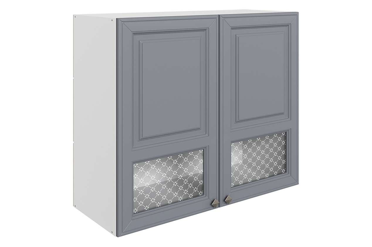 Мишель Шкаф навесной L800 Н720 (2 дв. окош.) (эмаль)