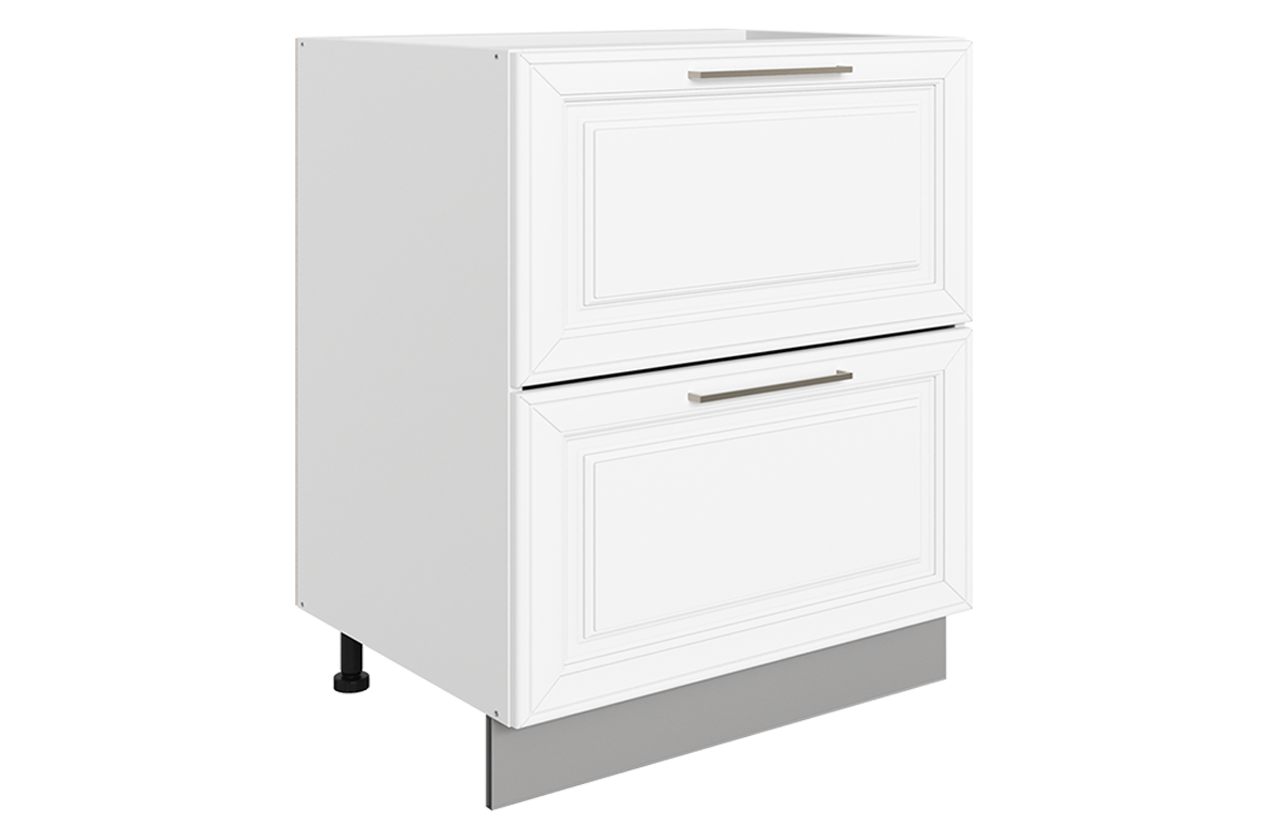 Мишель Шкаф рабочий L600 Старт (2 ящ.) (эмаль) (белый/белый)