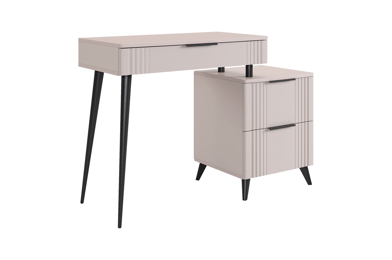 Катрин Туалетный столик (без зеркала) (кашемир/фрапучино матовый)