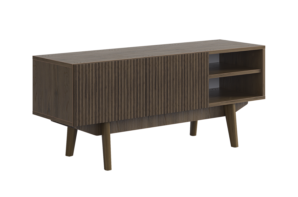 ТВ тумба 110 Мира (дуб гудзон шоколадный)