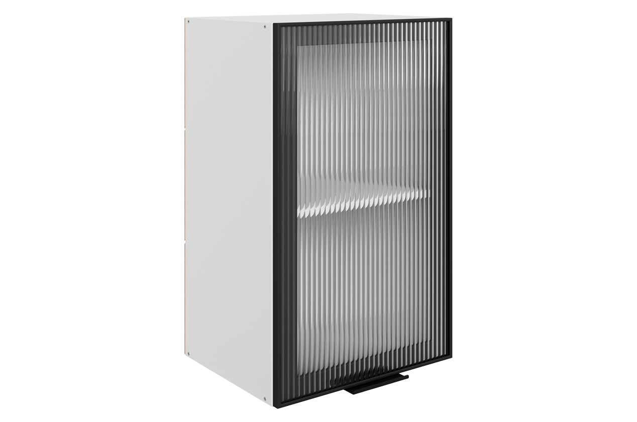 Алюм Шкаф навесной L400 Н720 (1 дв. рам.)