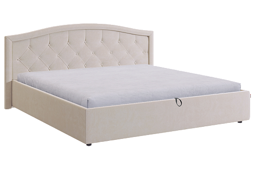 Кровать с подъемным механизмом Верона 2 180х200 см (крем (велюр))