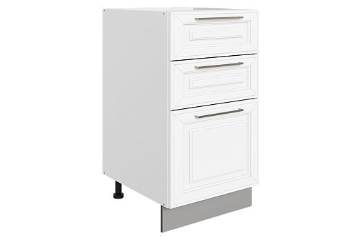 Мишель Шкаф рабочий L400 Старт (3 ящ.) (эмаль) (белый/белый)