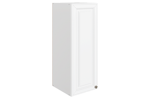 Мишель Шкаф навесной L300 Н900 (1 дв. гл.) (эмаль) (белый/белый)