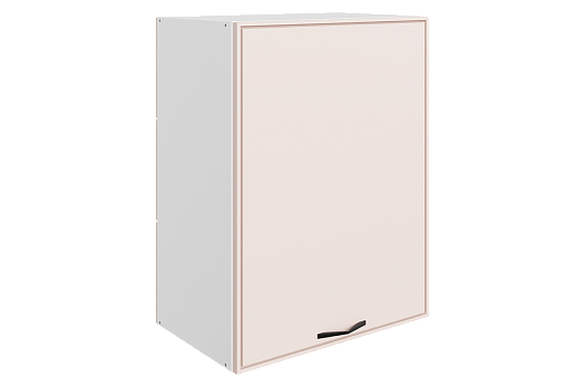 Монако Шкаф навесной L500 Н720 (1 дв. гл.) (белый/айвори матовый)