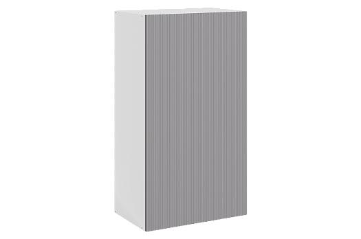Стефани Шкаф навесной L500 Н900 (1 дв. гл.) (эмаль) (белый/серый)