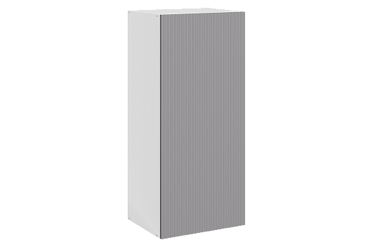 Стефани Шкаф навесной L400 Н900 (1 дв. гл.) (эмаль) (белый/серый)