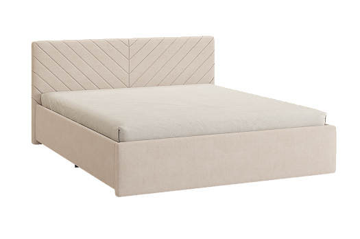 Кровать с основанием Сандра 2 160х200 см (крем (велюр))