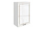Атланта Шкаф навесной L600 Н900 (1 дв. гл.) (эмаль)