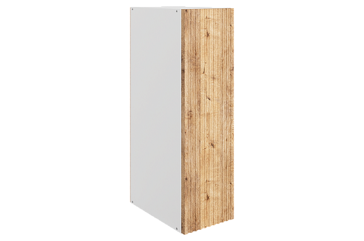 Марта Шкаф навесной L200 Н720 (1 дв. гл.) (белый/дуб европейский матовый)