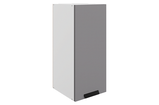 Джаз Шкаф навесной L300 H720 (1 дв. гл.) (эмаль) (белый/серый)
