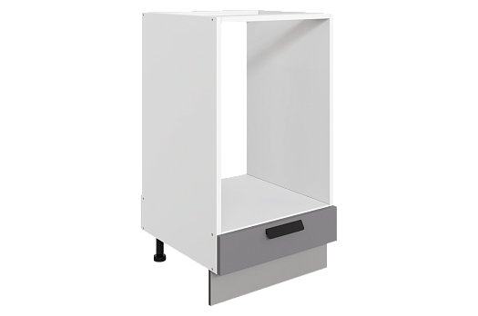 Джаз Шкаф рабочий под духовку L450 (1 ящ.) (эмаль) (белый/серый)