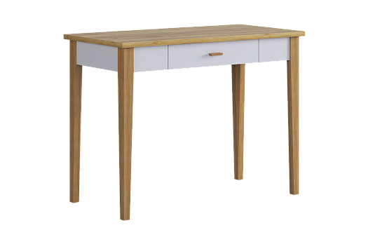 Стол Хюгге (белое дерево/дуб крафт золотой)