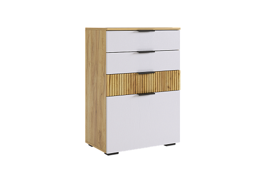 Бери Комод (дуб крафт золотой/белое дерево)