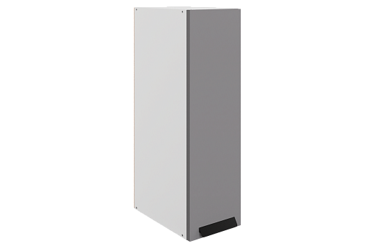 Джаз Шкаф навесной L200 H720 (1 дв. гл.) (эмаль) (белый/серый)