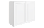 Мишель Шкаф навесной L800 Н720 (2 дв. гл.) (эмаль)