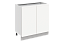 Фьюжн Шкаф рабочий L800 (2 дв. гл.) (эмаль)