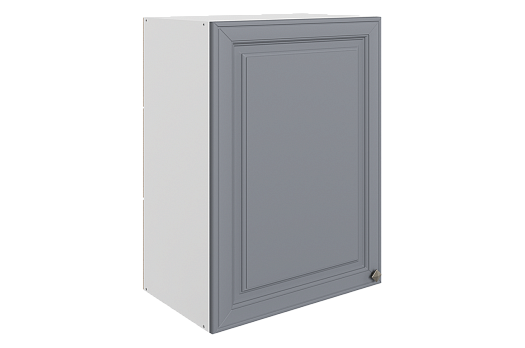 Мишель Шкаф навесной L500 Н720 (1 дв. гл.) (эмаль) (белый/серый)