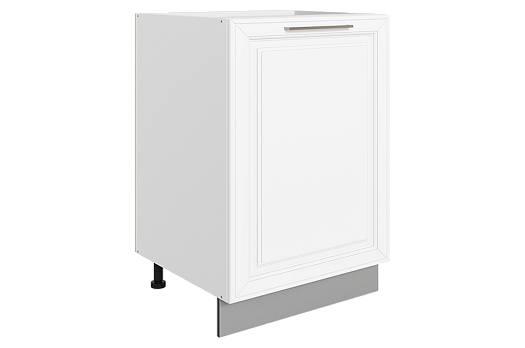 Мишель Шкаф рабочий L500 B500 (1 дв. гл.) (эмаль) (белый/белый)