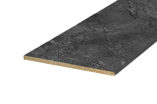 Столешница постформинг H38 угл лев L1500 Кухня (мрамор империал темный)