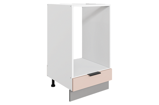 Стоун Шкаф рабочий под духовку L450 (1 ящ.) (белый/грей софттач)