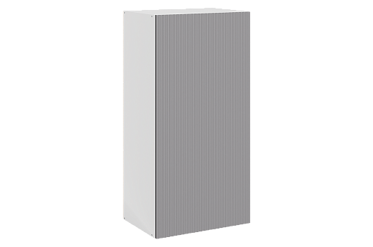 Стефани Шкаф навесной L450 Н900 (1 дв. гл.) (эмаль) (белый/серый)