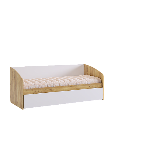 Форсаж Кровать (дуб крафт золотой/белый)