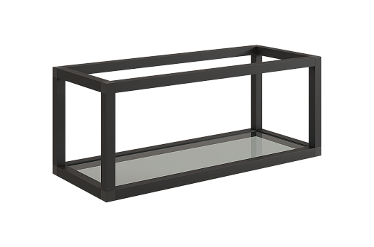 Шкаф навесной из профиля L500 H180 Кухня (черный муар)