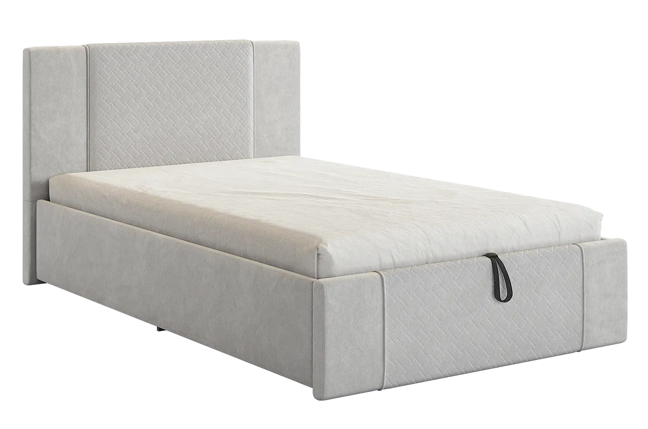 Кровать с подъемным механизмом Хлоя 120х200 см (галька (велюр))