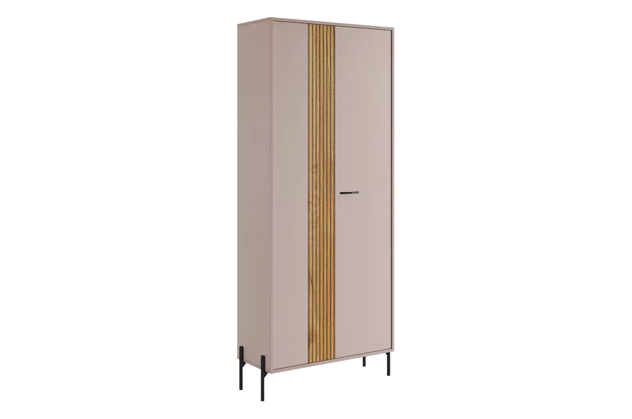 Доминика Шкаф двухдверный (кашемир/дуб крафт золотой)