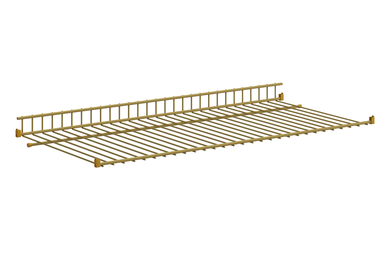 Полка сотовая L695 (Краш/Вельвет) (золото)