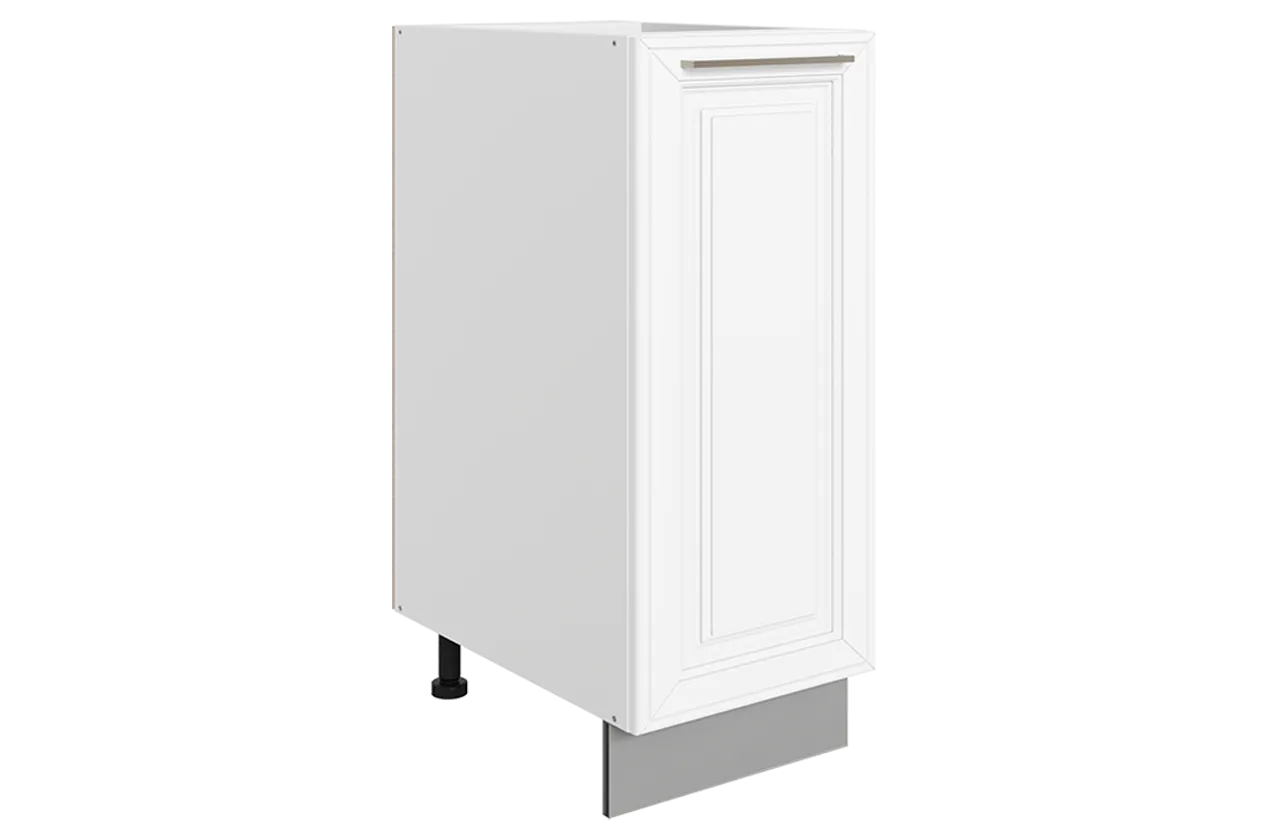 Мишель Шкаф рабочий L300 (1 дв. гл.) (эмаль) (белый/белый)