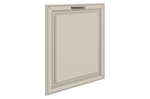 Атланта Дверь глухая L600 (эмаль) (сливки патина платина)