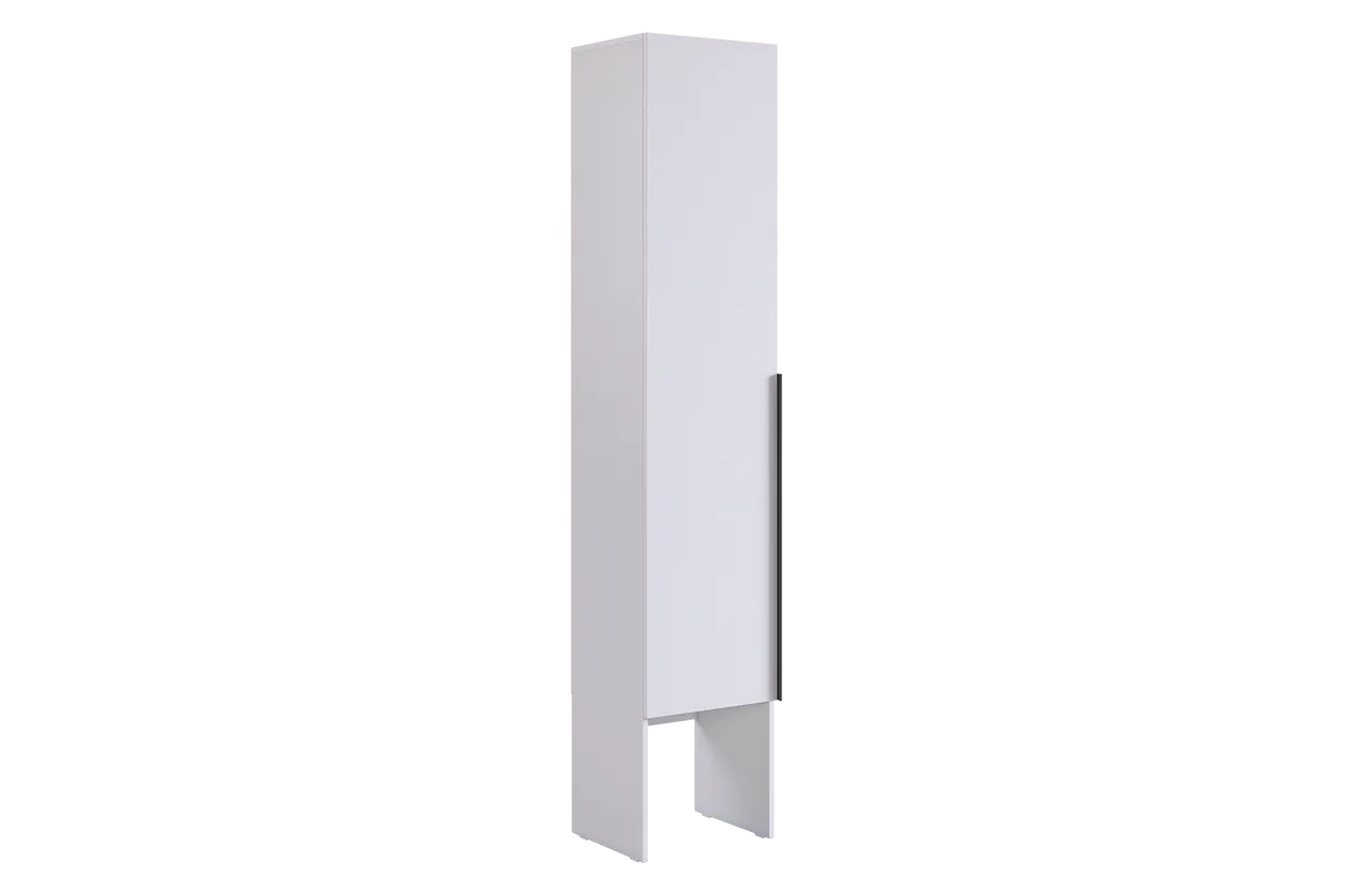 Баско Шкаф однодверный L400 (белое дерево)