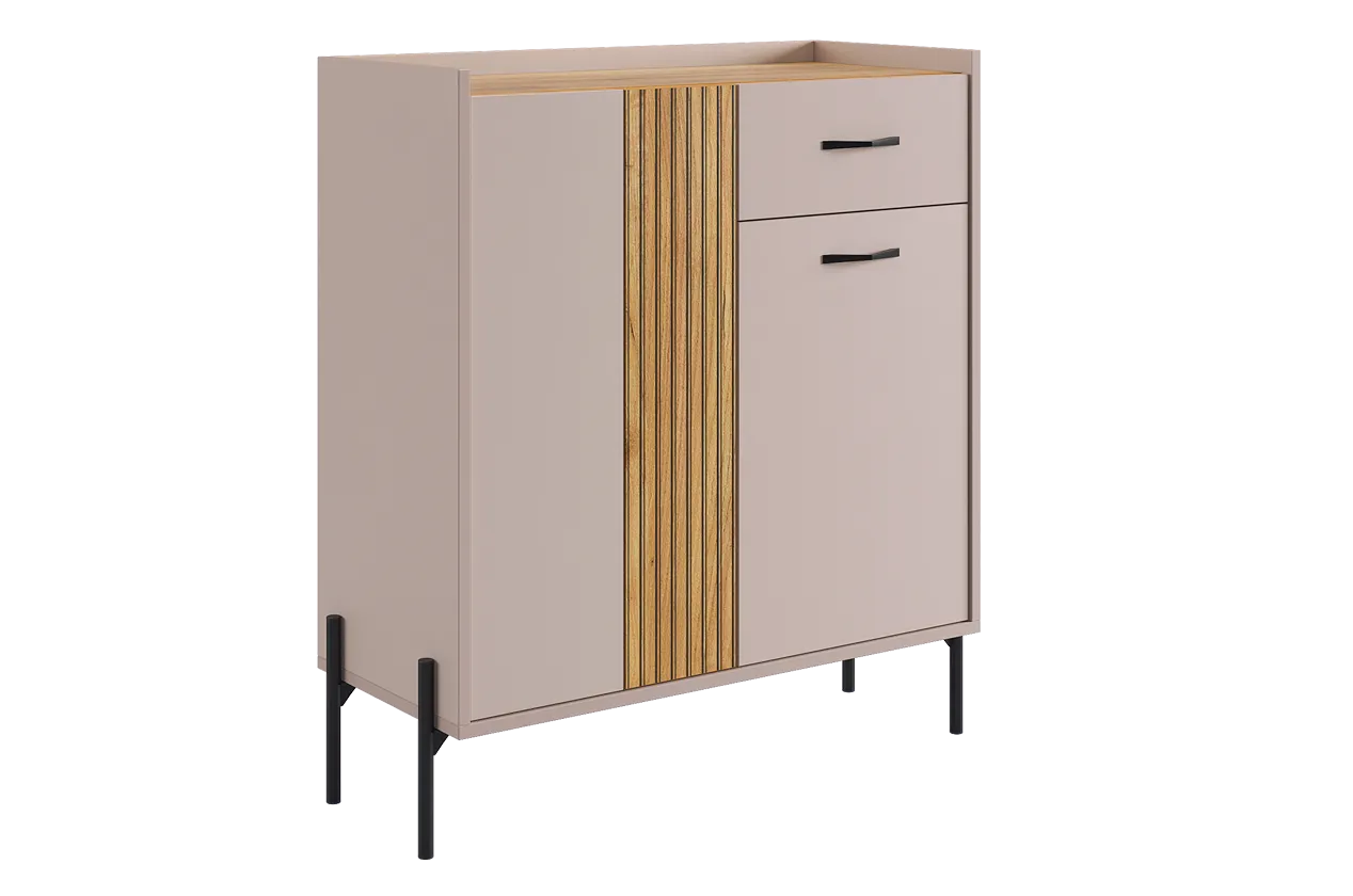 Доминика Комод (с ящиком) (кашемир/дуб крафт золотой)