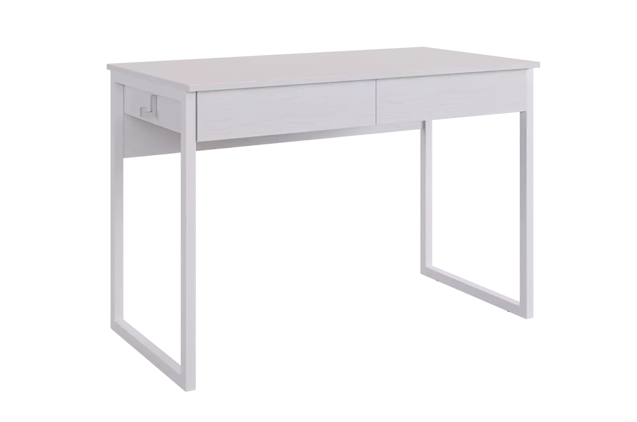 Стол Юниор (белое дерево/белый муар)