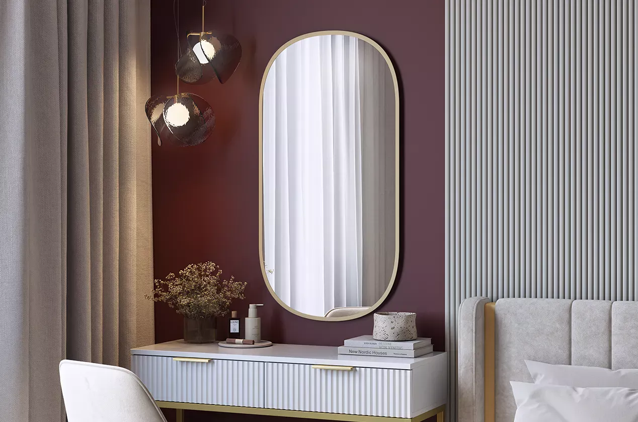 Зеркало Фортуна 2 (золото матовое)