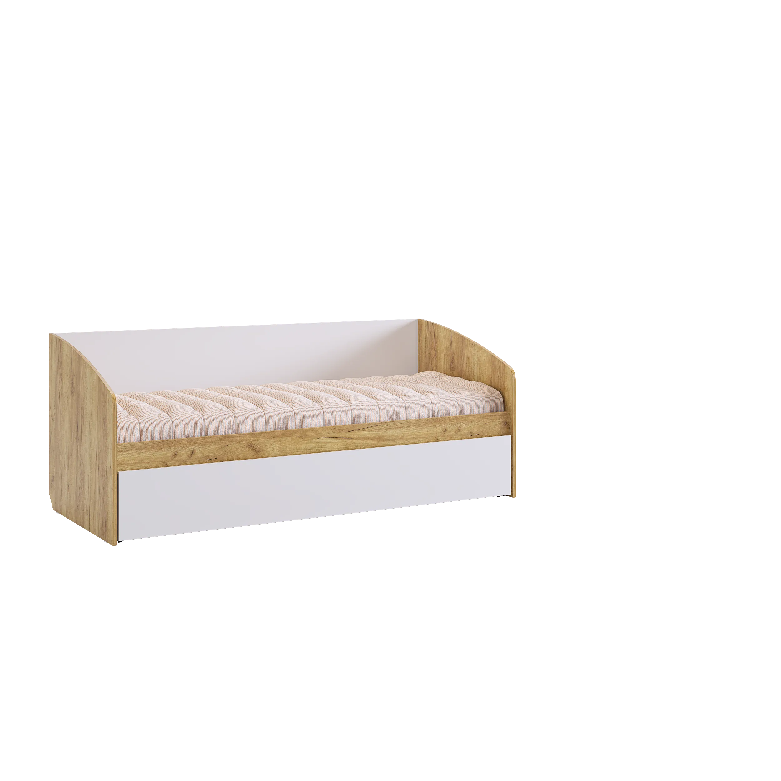 Форсаж Кровать (дуб крафт золотой/белый)