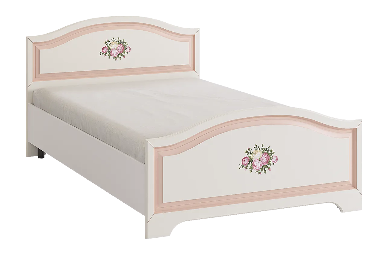 Алиса Кровать с основанием 120х200 см (белый/крем)