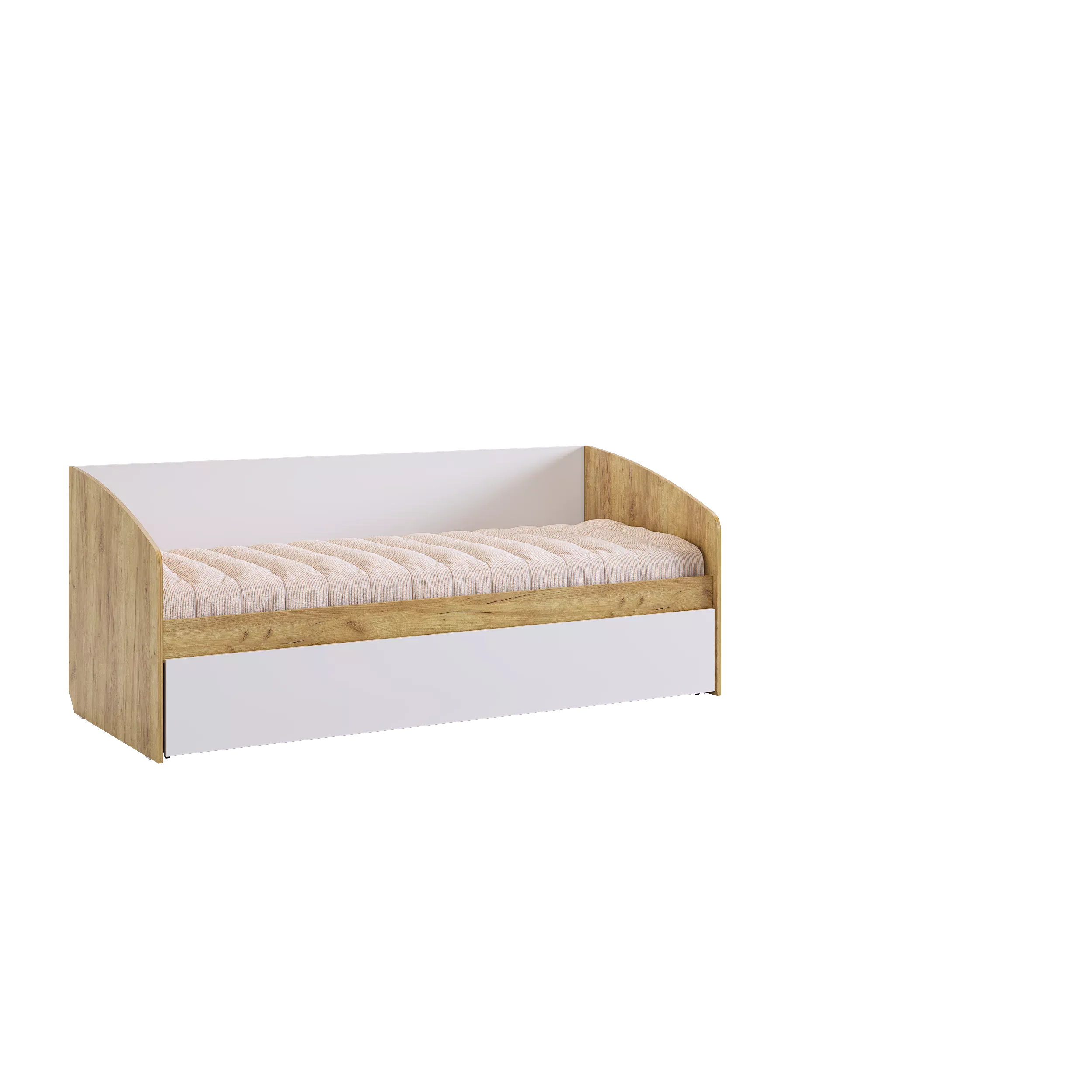 Форсаж Кровать (дуб крафт золотой/белый)